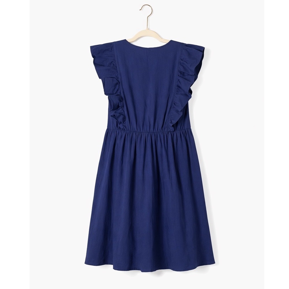 Fancyinn Navy Ruffle Sleeve Babydoll Dress | NWT | Size Medium - Picture 3 of 7